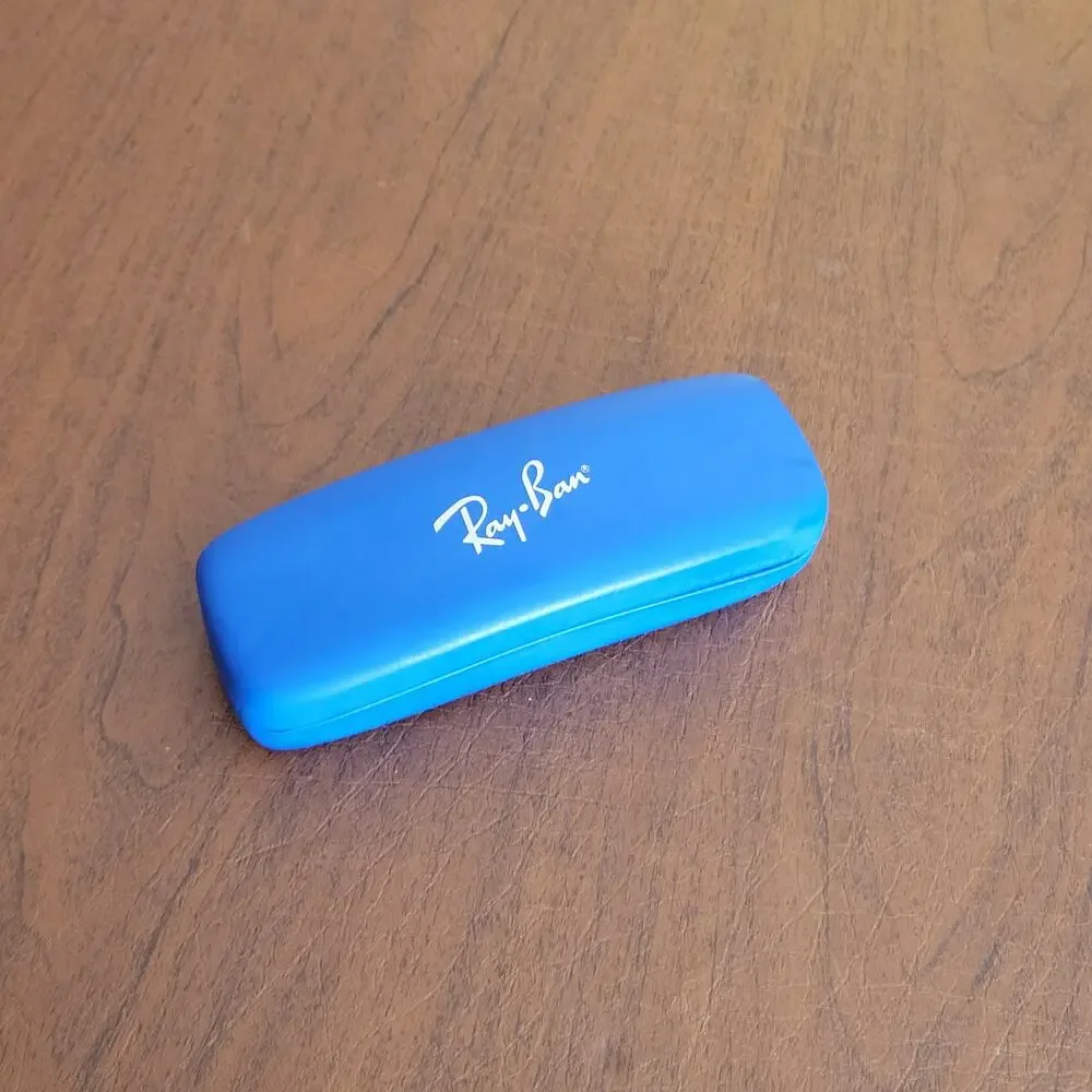 Ray-Ban hard clamshell blue sunglasses eyeglasses case